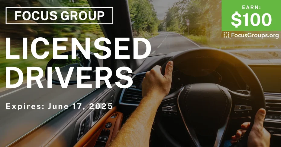 Focus Group for Licensed Drivers