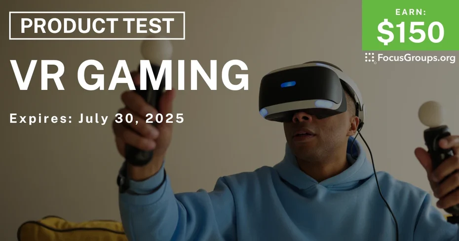 Product Test in Seattle on VR Gaming
