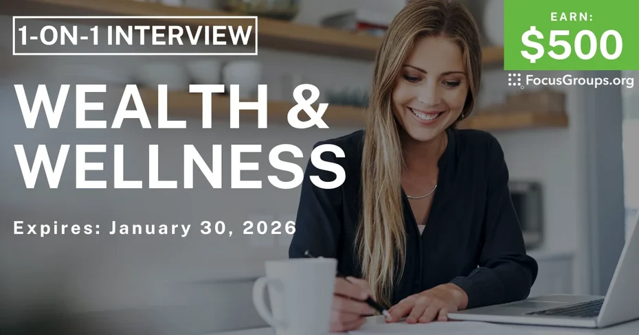 Wealth & Wellness Study in Detroit - $500 - $500 - 01/12/2026