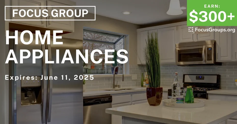 Focus Group in NYC on Home Appliances