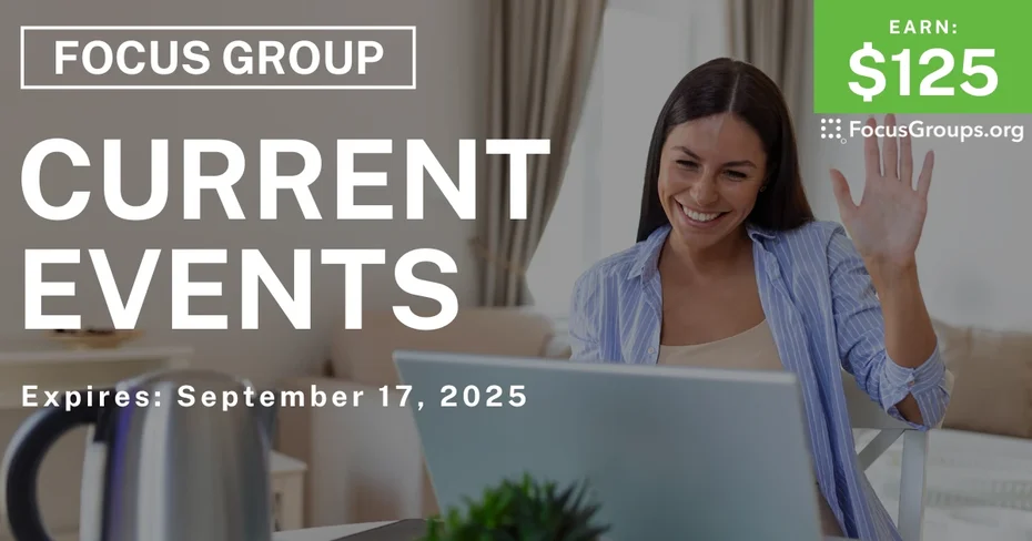 Focus Group in Arkansas on Current Events - $125