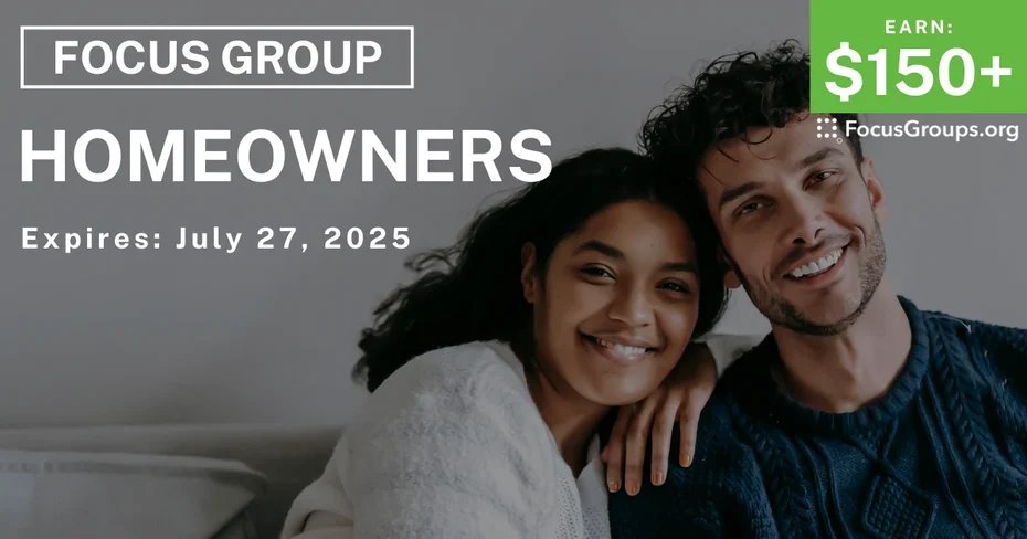 Focus Group for Homeowners