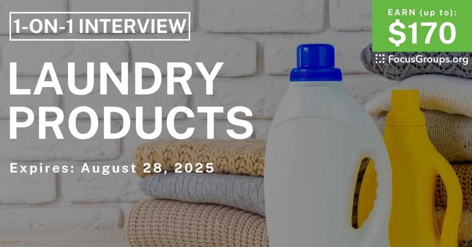 Research Study in Louisville on Laundry Products - up to $170