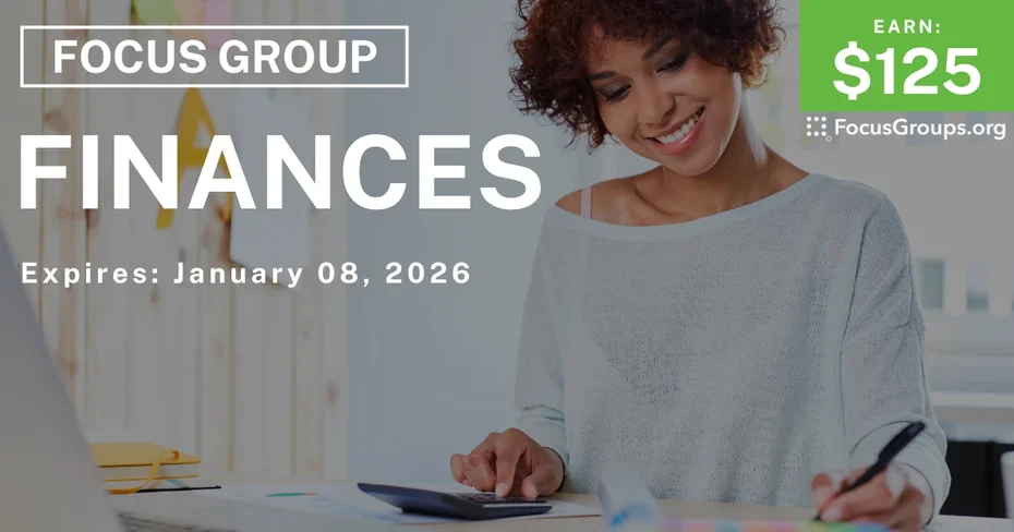 Research Study on Finances - $125 - $125 - 12/18/2025