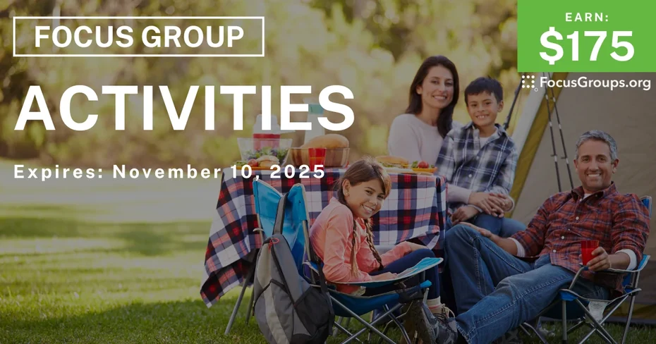 Focus Group for Families in Seattle on Activities - $175 - $175 - 10/17/2025