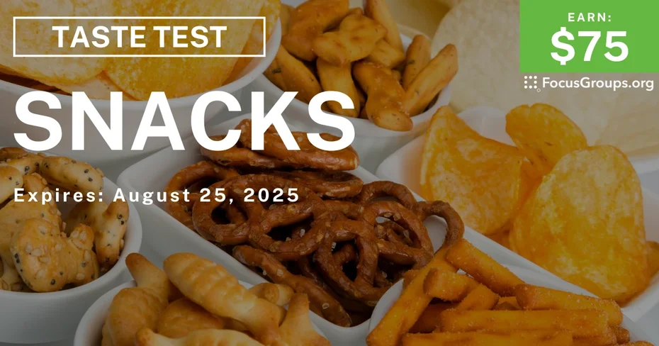 Taste Test in Detroit on Snacks - $75