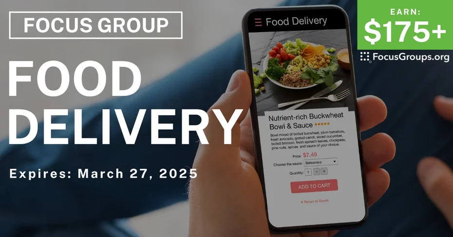 Focus Group in Chicago on Food Delivery Apps