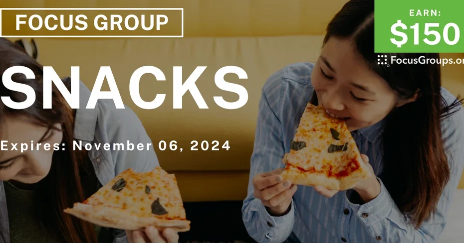 Focus Group for Parents & Teens on Snacks