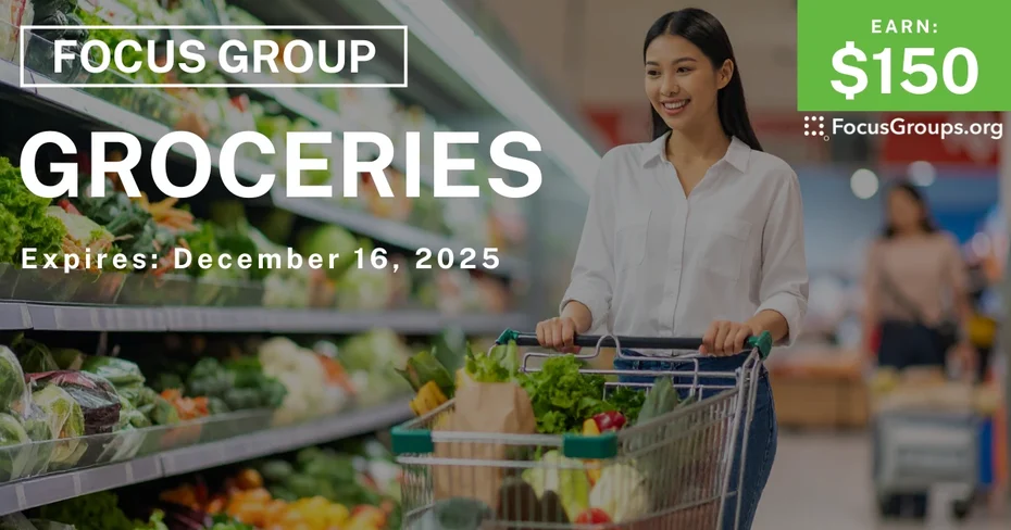 Focus Group in Seattle on Groceries - $150 - $150 - 11/18/2025