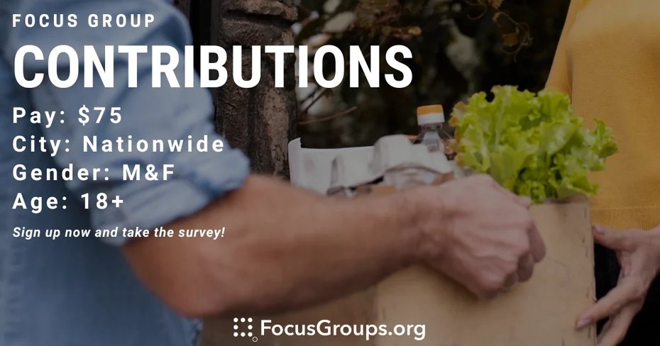 Focus Group on Contributions