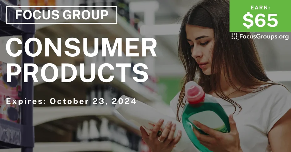 Focus Group in Chicago on Consumer Products
