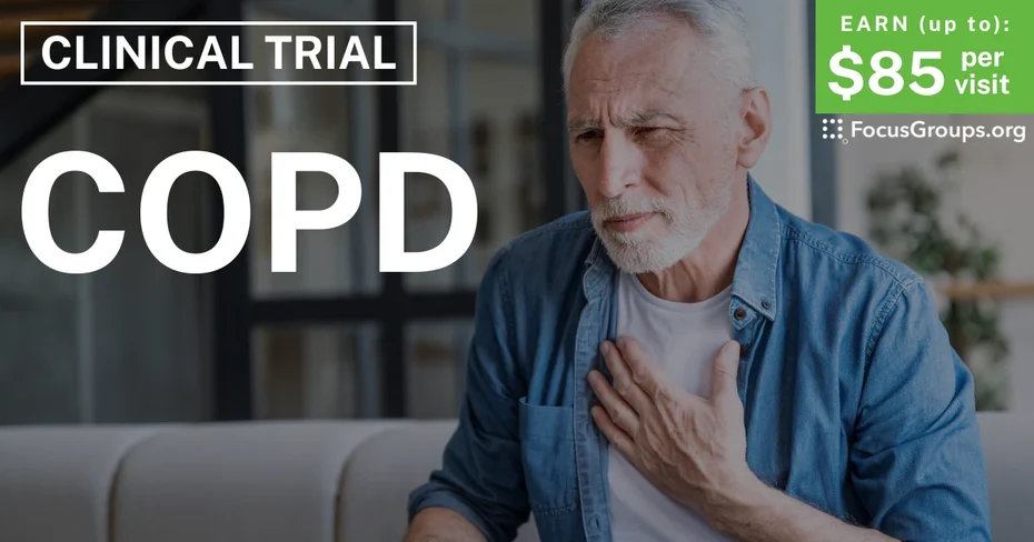 Clinical Trial on COPD - up to $85 per visit