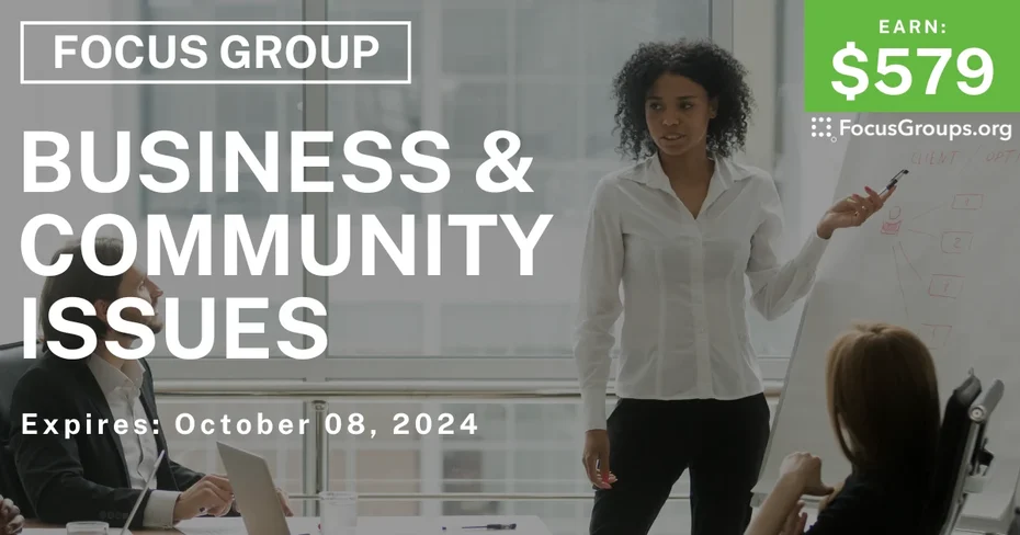 Focus Group in Chicago on Business & Community Issues