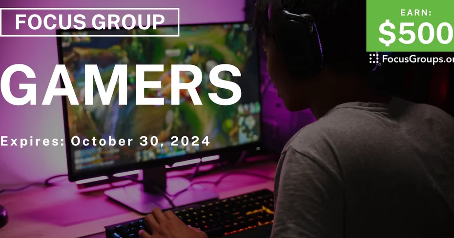 Focus Group in SF for Gamers