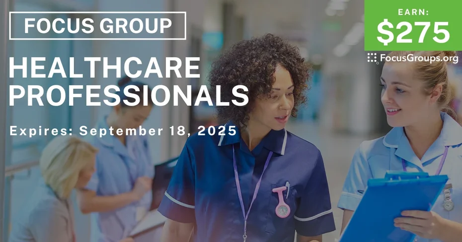 Focus Group in Atlanta for Healthcare Professionals - $275