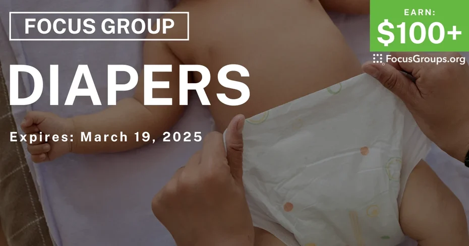 Focus Group for Moms in Nashville on Diapers