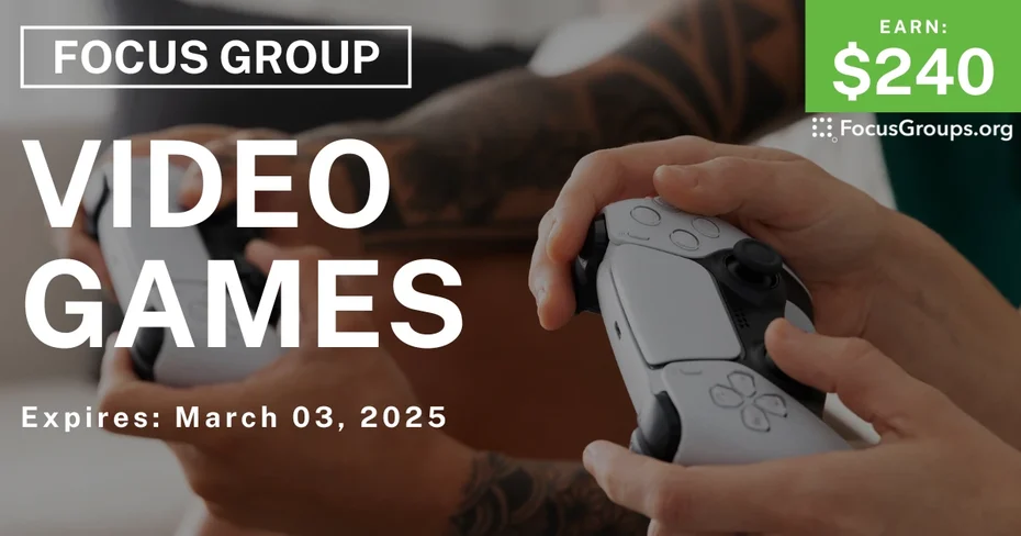 Focus Group in Chicago on Video Games