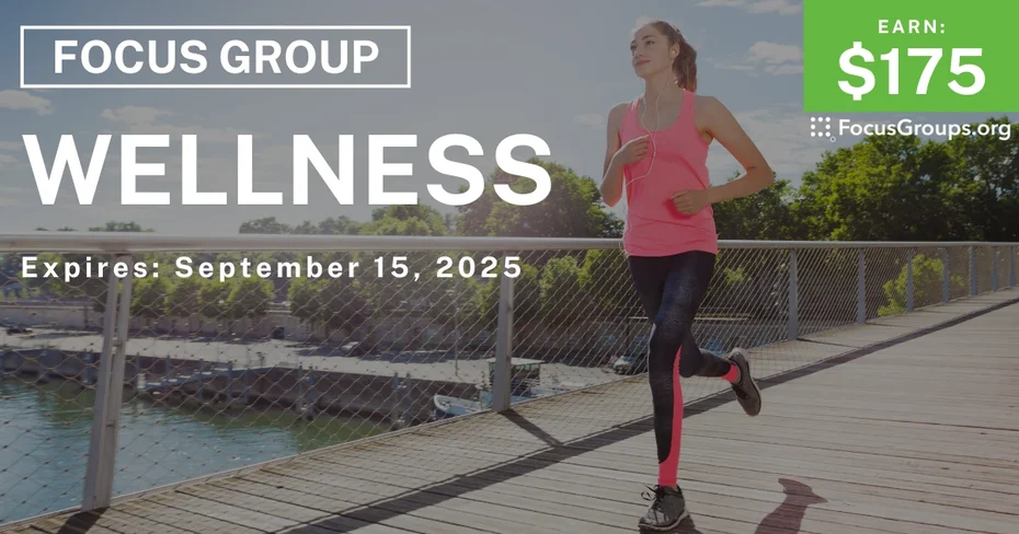 Focus Group in New Jersey on Wellness - $175