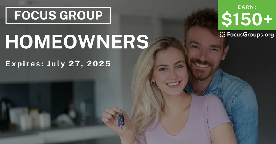 Focus Group in Jacksonville & Phoenix for Homeowners