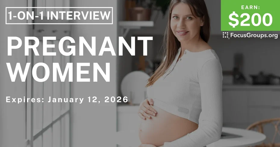 Research Study in NYC for Pregnant Women - $200 - $200 - 12/24/2025