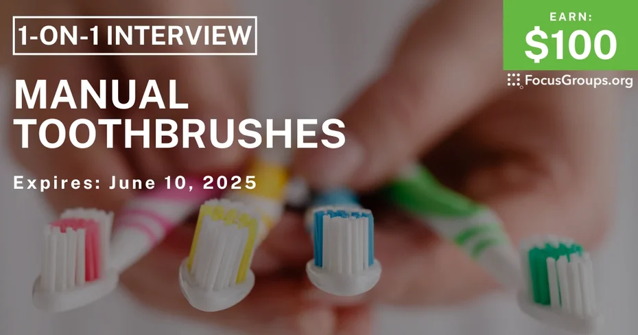 Research Study in Cincinnati on Manual Toothbrushes