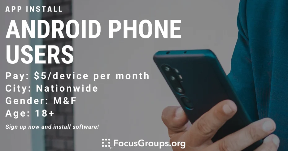 Survey Savvy Connect Android Phone Users Study - App Install