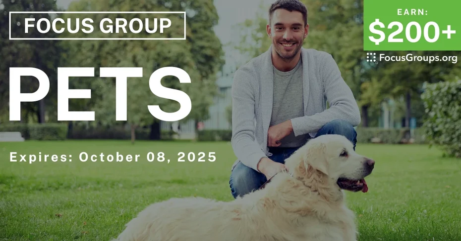 Focus Group in Denver on Pets - $200+