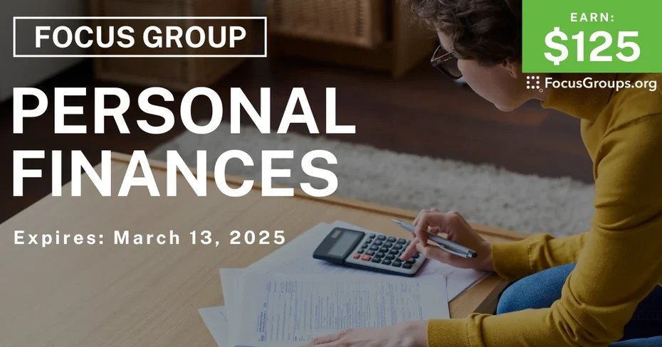 Focus Group on Personal Finances