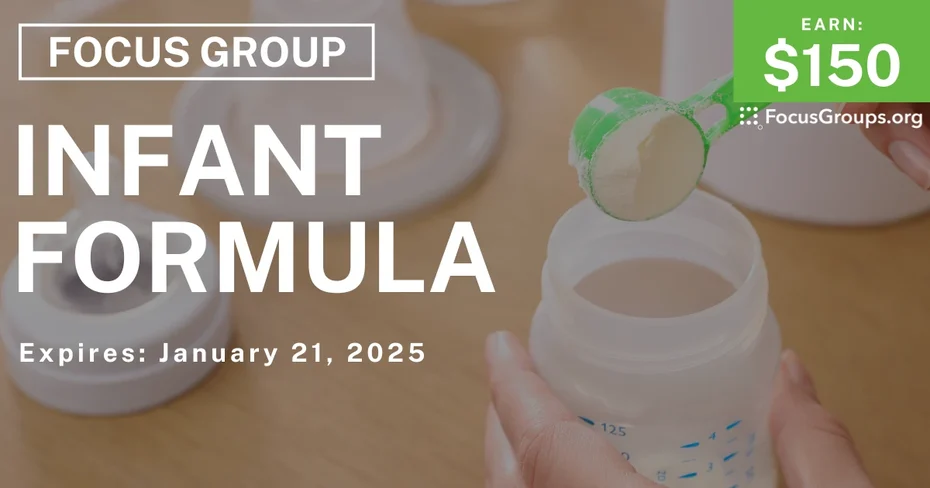 Focus Group for Parents on Infant Formula