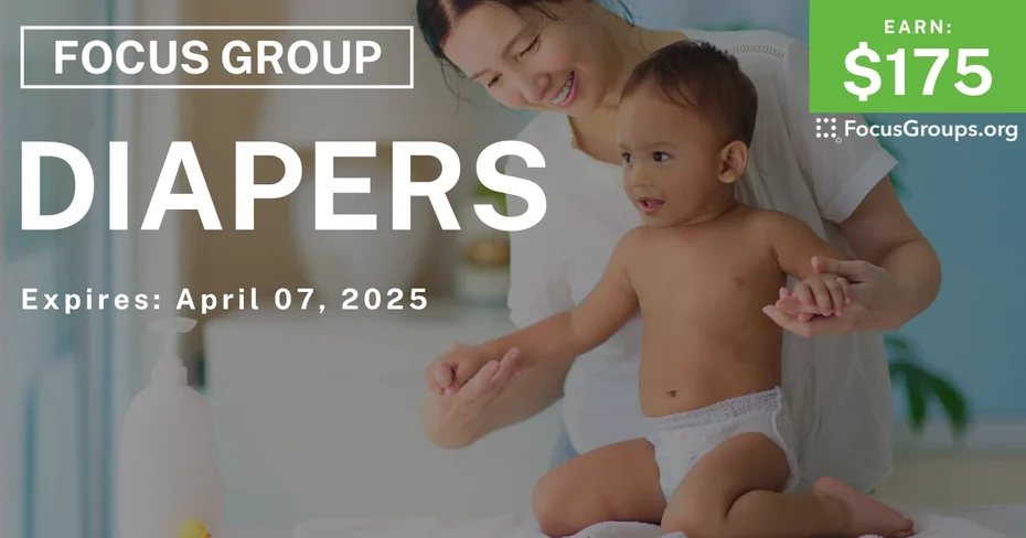 Focus Group for Moms on Diapers