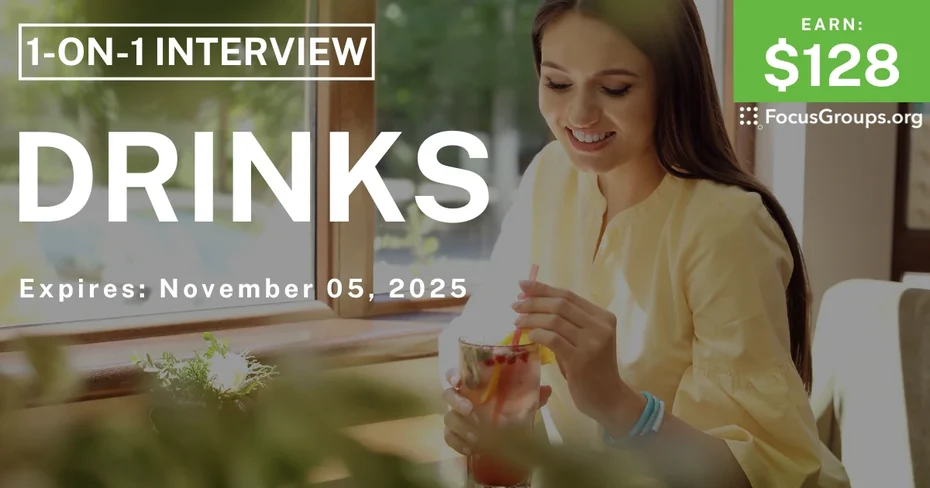 Research Study on Drinks - $128 - $128 - 10/29/2025