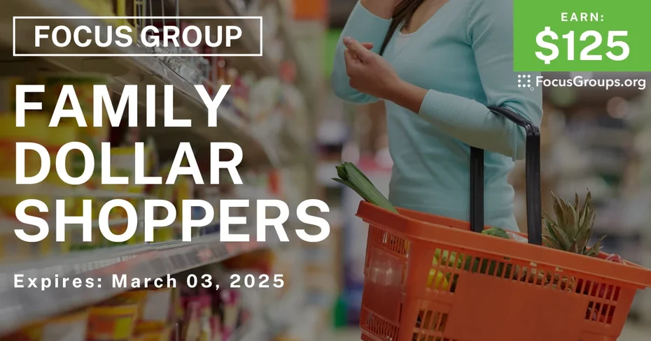 Research Study in Virginia Beach for Family Dollar Shoppers