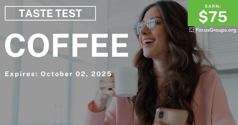 Taste Test in Boston on Coffee - $75