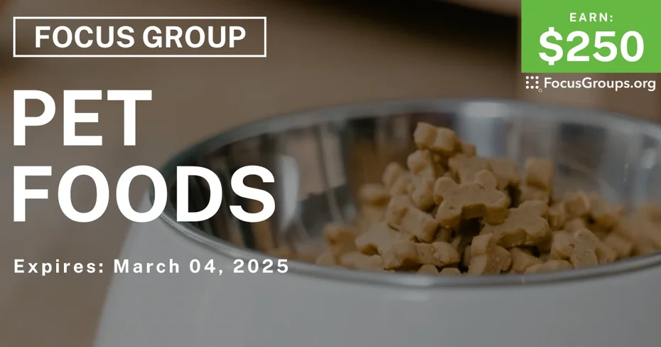 Focus Group in San Antonio on Pet Foods