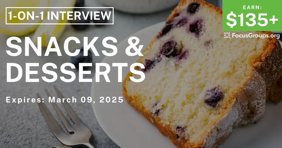 Research Study in LA on Snacks & Desserts