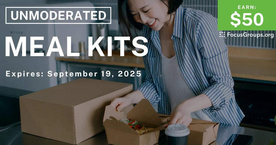 Research Study on Meal Kits - $50