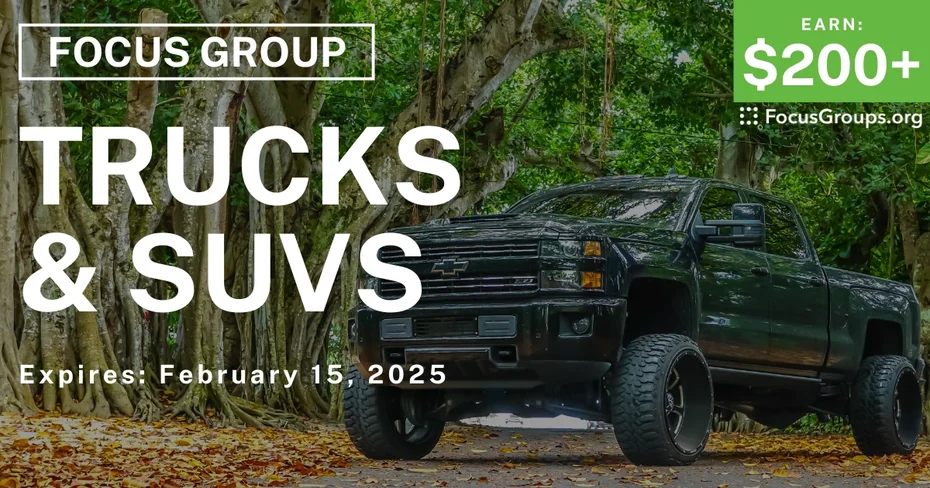 Focus Group in Phoenix & Salt Lake City on Trucks & SUVs