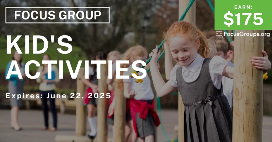 Focus Group for Parents on Kid's Activities