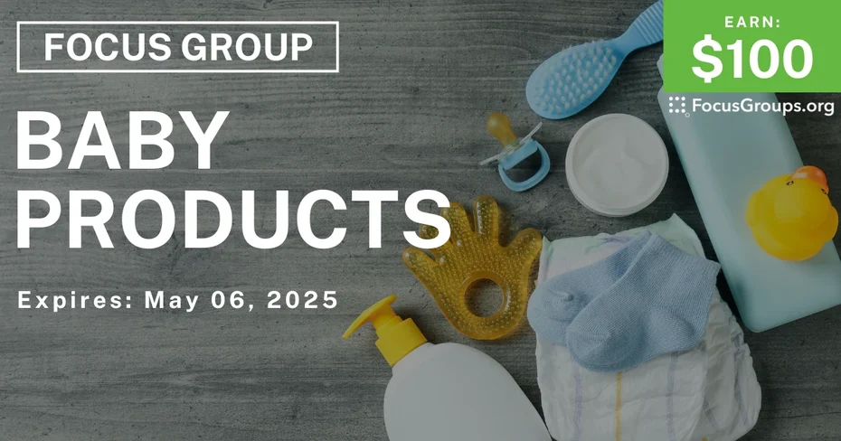 Focus Group for Moms in Denver on Baby Products