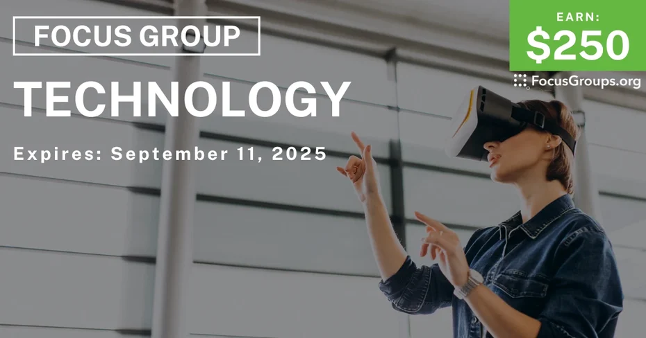 Focus Group in Minneapolis on Technology - $250