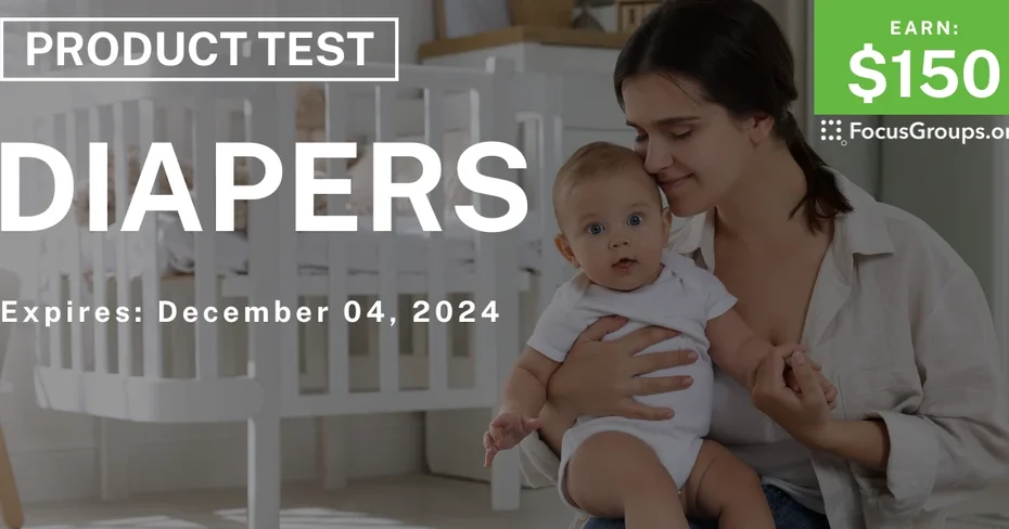 Product Test for Moms in Detroit on Diapers