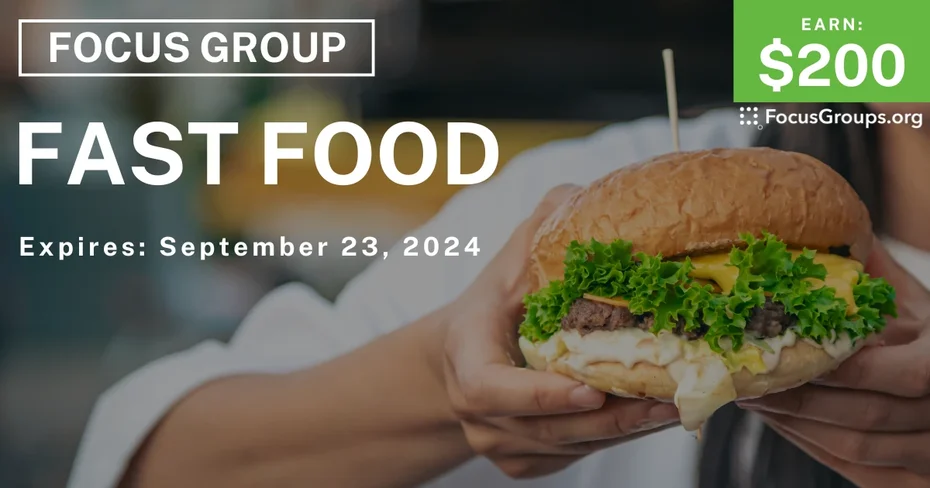 Focus Group in Irvine on Fast Food