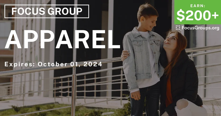 Focus Group for Parents & Kids in Seattle on Apparel