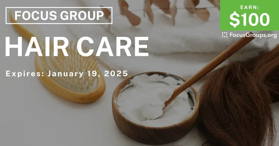 Focus Group for Women on Hair Care