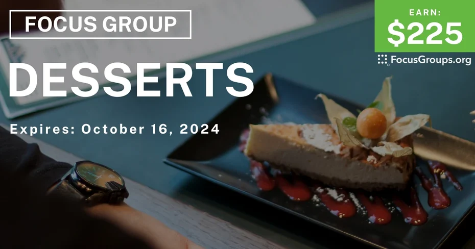 Focus Group on Desserts