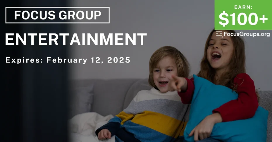 Focus Group for Parents & Kids in Raleigh on Entertainment