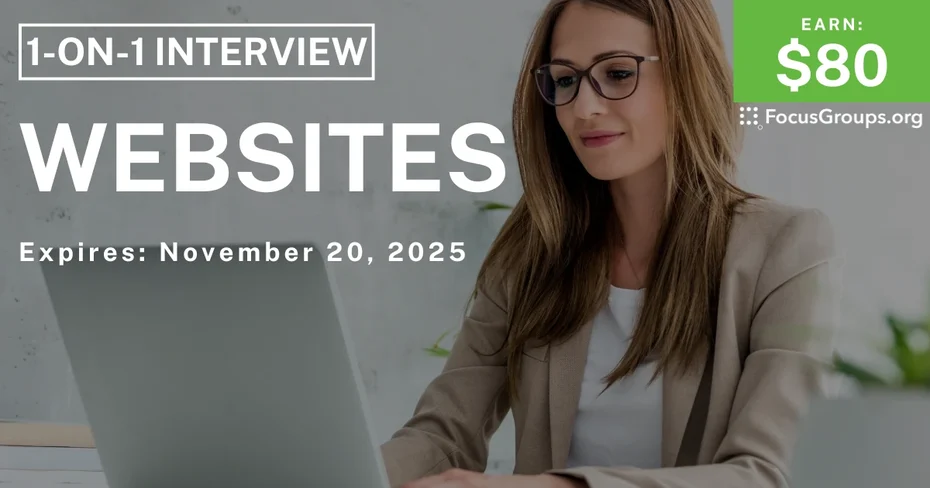 Research Study on Websites - $80 - $80 - 11/14/2025