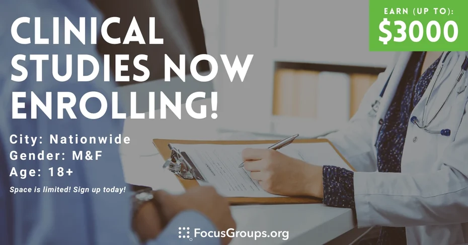 Clinical Trials - Nationwide Enrollment of Patients