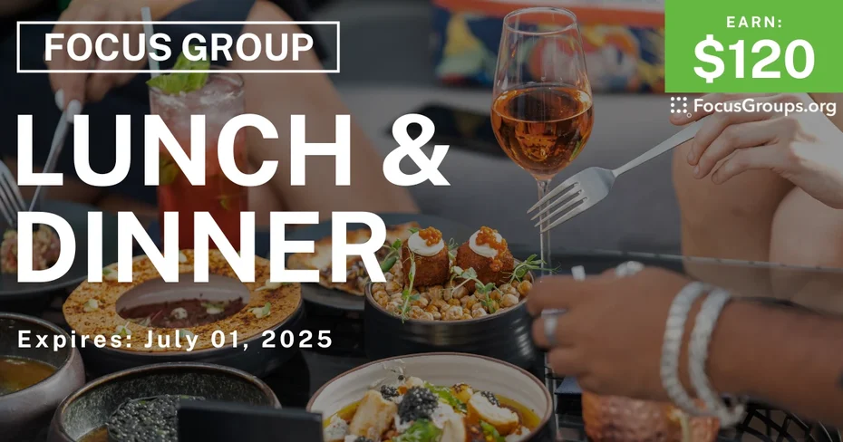 Focus Group on Lunch & Dinner