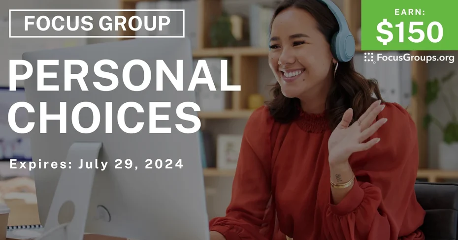 Focus Group in New Hampshire on Personal Choices